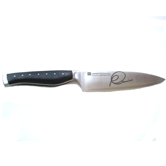 Sebastian Conran designed blade signature series for Chef Robert Irvine layered steel blade POM handle.
