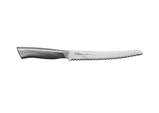 DC-300 - 7 in Bread knife. Molybdenum Vanadium Steel blade 18/8 stainless steel handle. Made by Sumikama Cutlery (Kasumi knives).