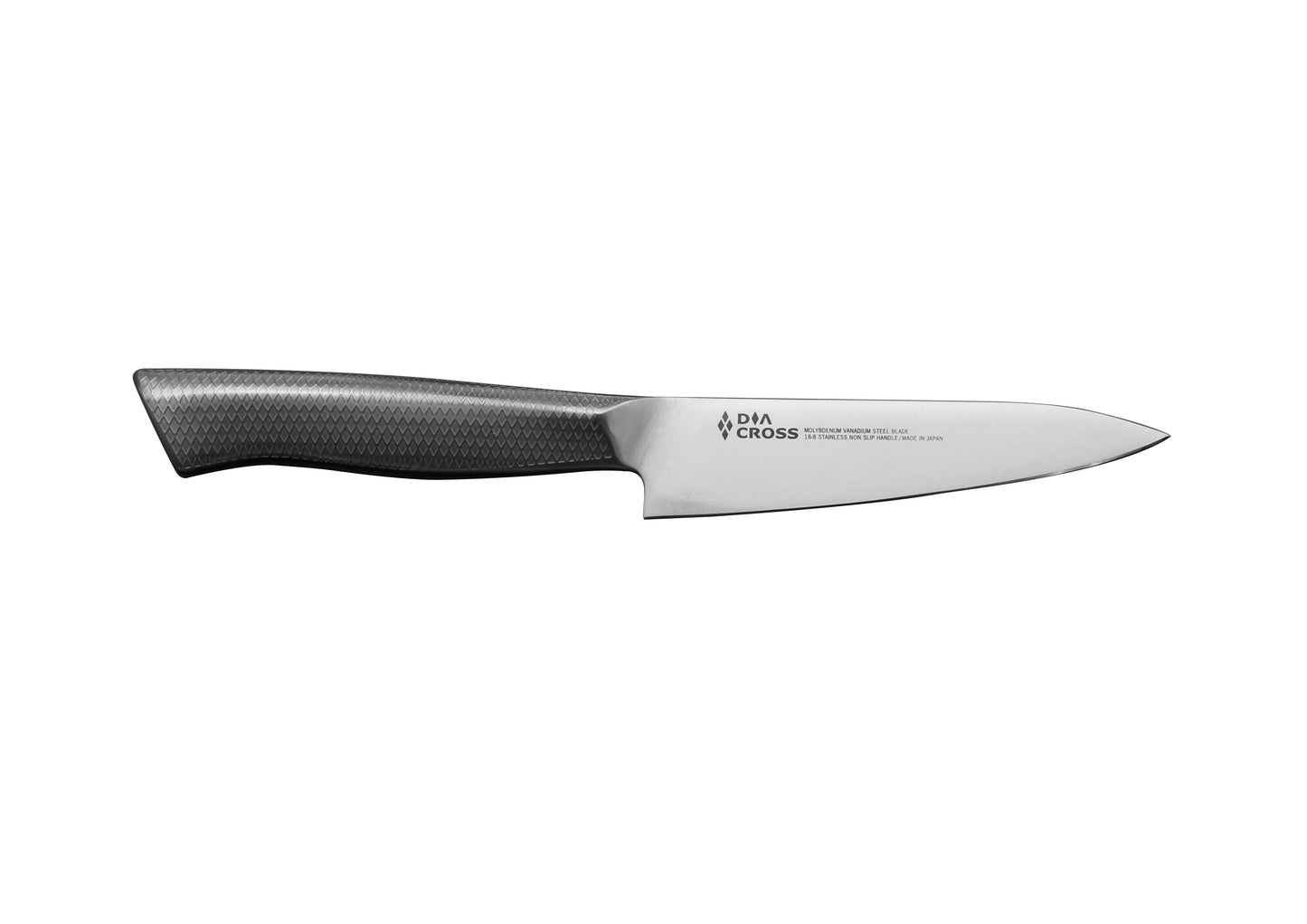 DC-600 - 4.8 in  Utility knife. Molybdenum Vanadium Steel blade 18/8 stainless steel handle. Made by Sumikama Cutlery (Kasumi knives).