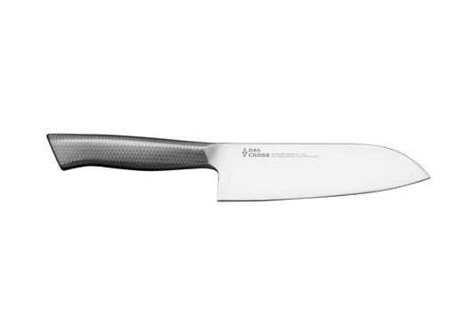 DC-800 - 5.5 in Santoku knife. Molybdenum Vanadium Steel blade 18/8 stainless steel handle. Made by Sumikama Cutlery (Kasumi knives).