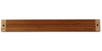 Type 301 E-01 bamboo magnetic knife rack 20 in long.